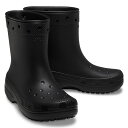 CROCS(NbNX) y24tāzCLASSIC RAIN BOOT(NVbN Cu[c) 28cm(M10) Black 208363