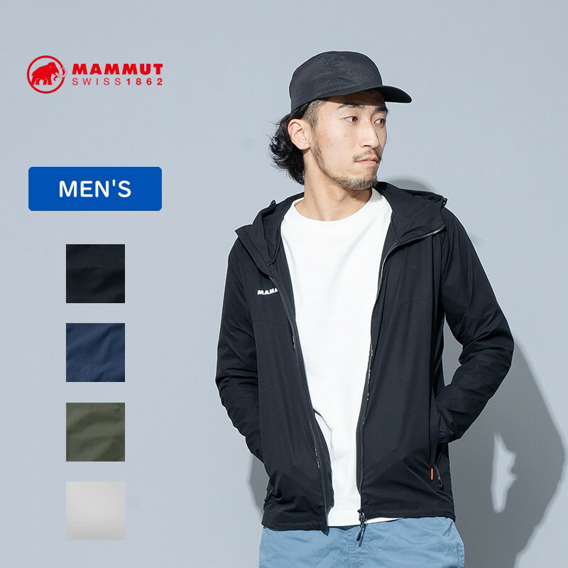 MAMMUT(マムート) 【23春夏】GRANITE SO Hooded Jacket AF Men's M 0047(black×white) 1011-00322