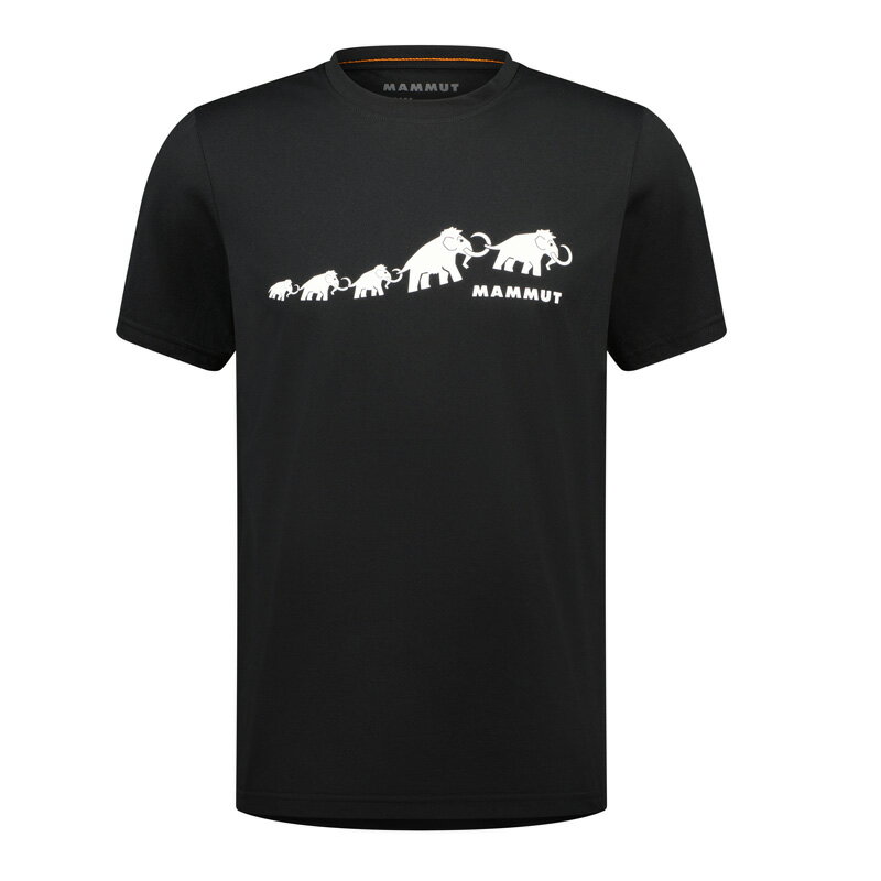 MAMMUT(マムート) 【24春夏】QD ロゴ プリント Tシャツ AF(アジアンフィット)メンズ S 00255(black PRT3) 1017-02012