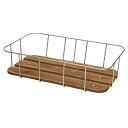 昭和インダストリーズ Wood Wire Rack(Shallow type) ウッド ワイヤー ラック 浅型 CP BKT14802