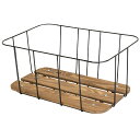 昭和インダストリーズ Wood Wire Rack(Deep type) ウッド ワイヤー ラック 深型 BK(ブラック) BKT14900