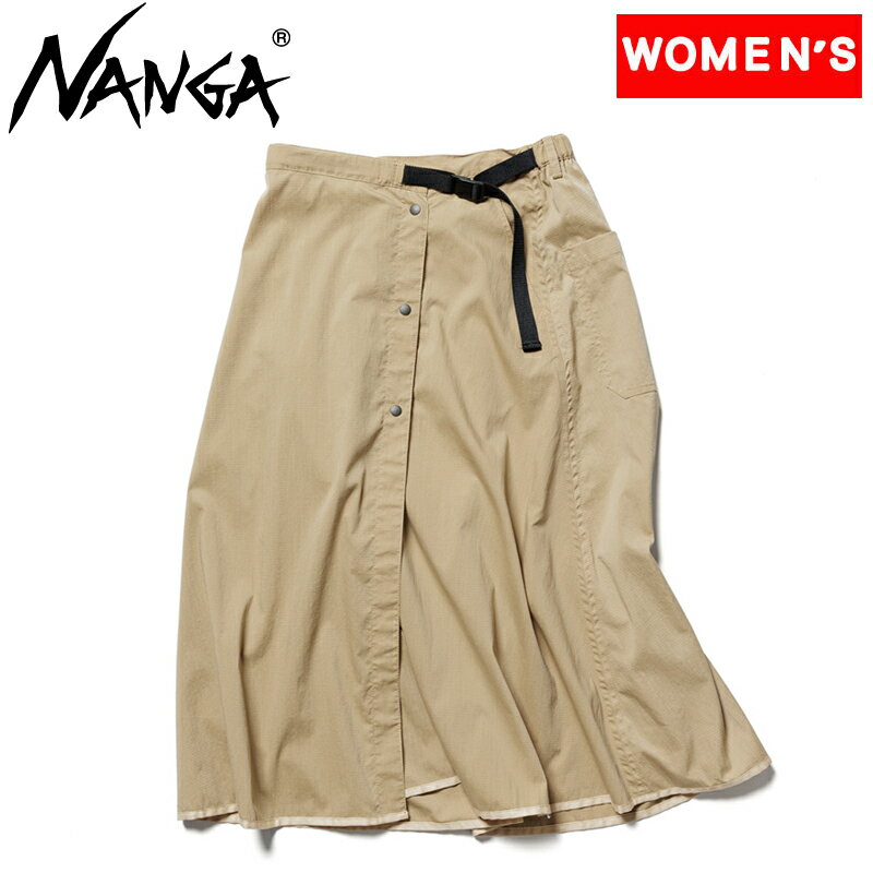 ナンガ(NANGA) 【24春夏】TAKIBI RIPSTOP WRAP SKIRT ウィメンズ WM BEG NW2312-1Z226