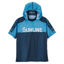 サンライン(SUNLINE) PRODRYフーディ(半袖) S ブルー SUW-04214CW