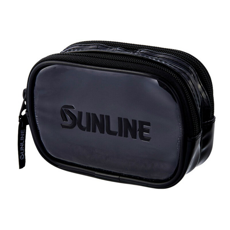 サンライン(SUNLINE) フィッシングポーチ(ダブル) SUNLINEブラック SFP-0157