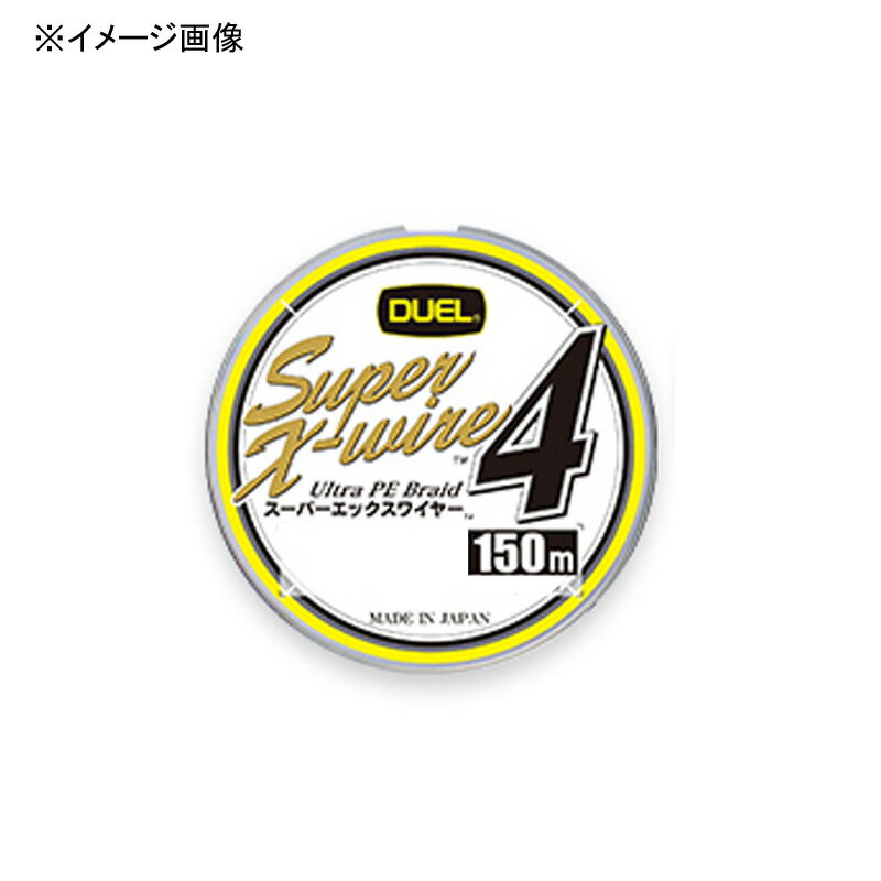 デュエル(DUEL) Super X-wire 4(スーパーエックスワイヤー フォー) 150m 0.6号/12lb 5CR 5色イエローマ..