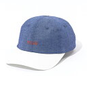 POLeR(ポーラー) FURRY FONT CHAMBRAY DAD CAP ONE SIZE SAX 231MCV0014-SAX
