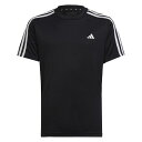 adidas(アディダス) スリーストライプス レギュラーフィット ショーツ ジュニア/キッズ/半パン/スポーツ J160 ブラック×ホワイト(IC5674) ECL97