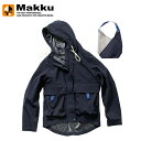 マック(Makku) Women's 防滴ビッグポケット レインパーカー ウィメンズ L NY(ネイビー) AS-630