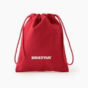 BRIEFING(u[tBO) DRAWSTRING POUCH S 0.5L RED BRL231A02