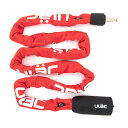 ULAC(ユーラック) チェーンロック EURO STILE ユーロスタイル 5mm レッド Y10C