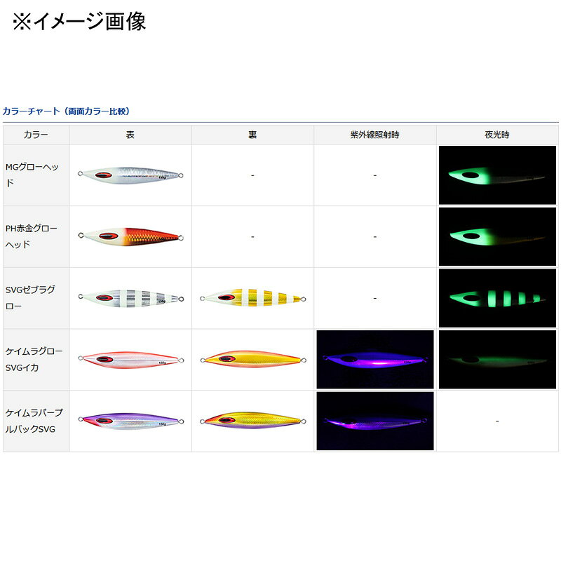 ソルティガFKジグ180g ケイムラグローSVGイカ の商品画像2枚目