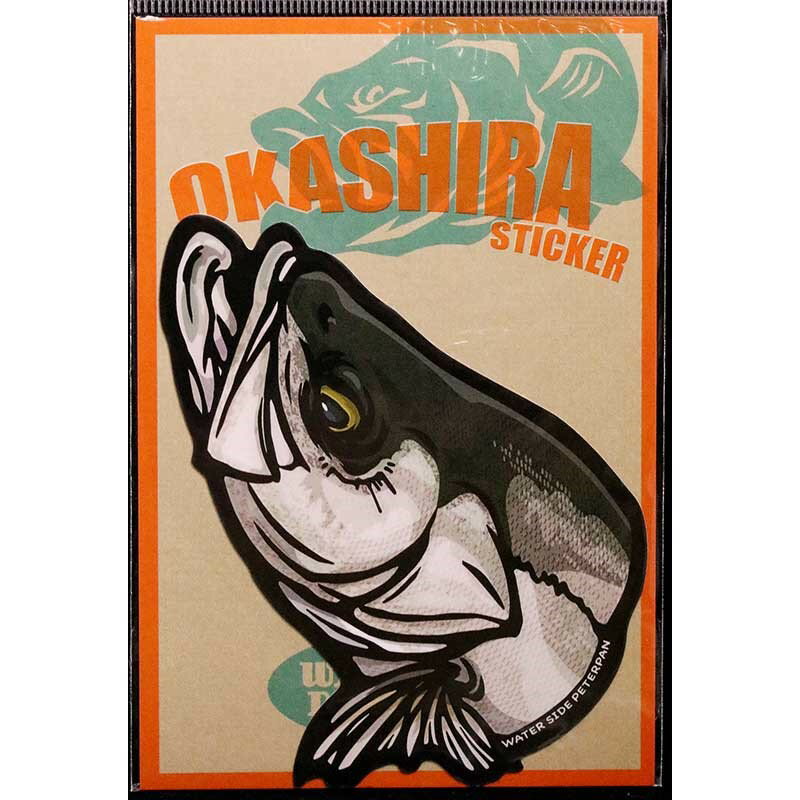 ウォーターサイドピーターパン(WATER SIDE PETERPAN) OKASHIRA ステッカー L シーバス