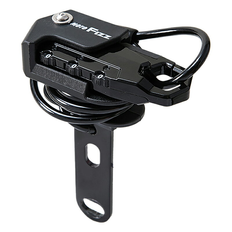 タナックス(TANAX) ヘルメット用ワイヤーロック ストレート ブラック MF-4753