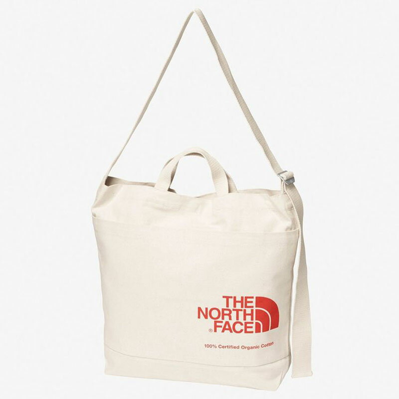 楽天ナチュラム 楽天市場支店THE NORTH FACE（ザ・ノース・フェイス） 【24春夏】ORGANIC COTTON SHOULDER（オーガニックコットンショルダー） ONE SIZE ナチュラル×レッドクレイ（NR） NM82386