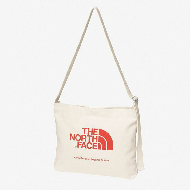 楽天ナチュラム 楽天市場支店THE NORTH FACE（ザ・ノース・フェイス） 【24春夏】ORGANIC COTTON MUSETTE（オーガニックコットンミュゼット） ONE SIZE ナチュラル×レッドクレイ（NR） NM82387