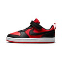 NIKE(ナイキ) COURT BOROUGH LOW RECRAFT PS 18.0cm (600)ユニバーシティレッド/ブラック/ホワイト DV5457600