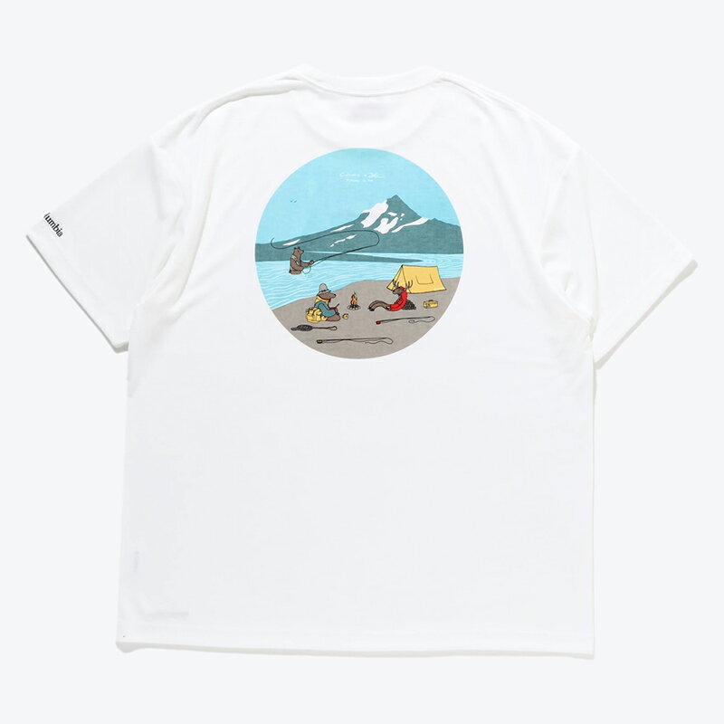 Columbia(コロンビア) レイク トゥ アベニュー ショートスリーブ Tシャツ メンズ L 101(White Snow Graphic) PM0995