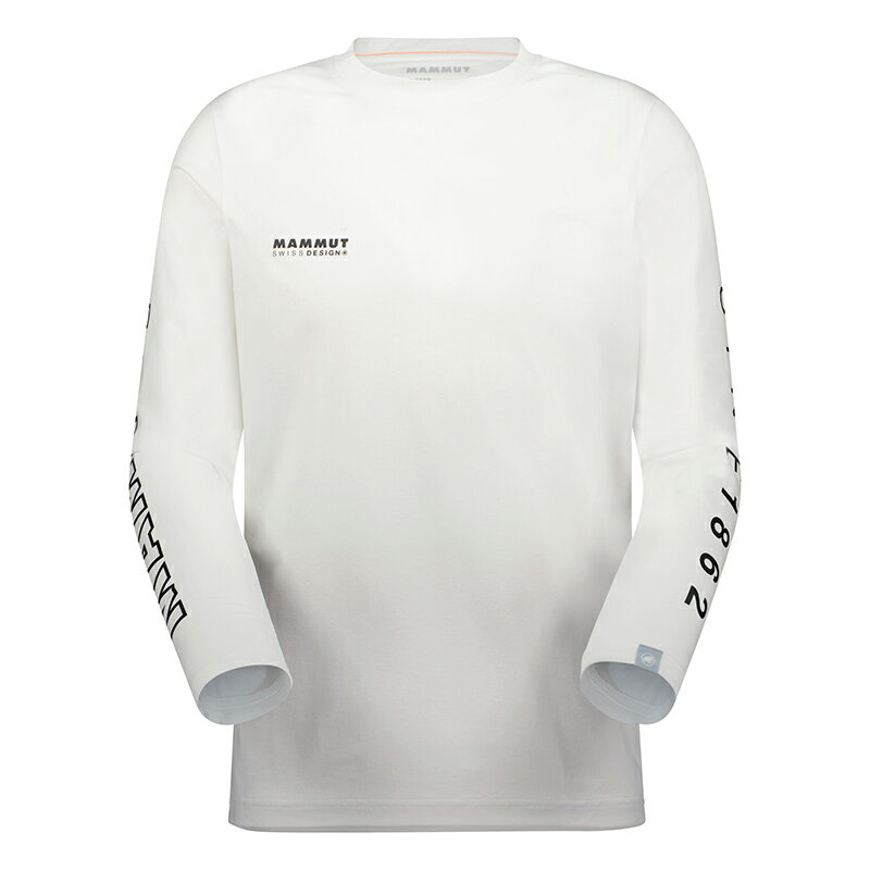 マムート アウトドアウェア レディース MAMMUT(マムート) QD Logo Print Longsleeve T-shirts AF Men's L white-black PRT3 1016-01030