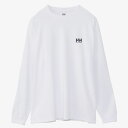 ヘリーハンセン アウトドアウェア レディース HELLY HANSEN(ヘリーハンセン) L/S ELBOW PRINT TEE(ロングスリーブ エルボープリントティー) XS クリアホワイト(CW) HH32383