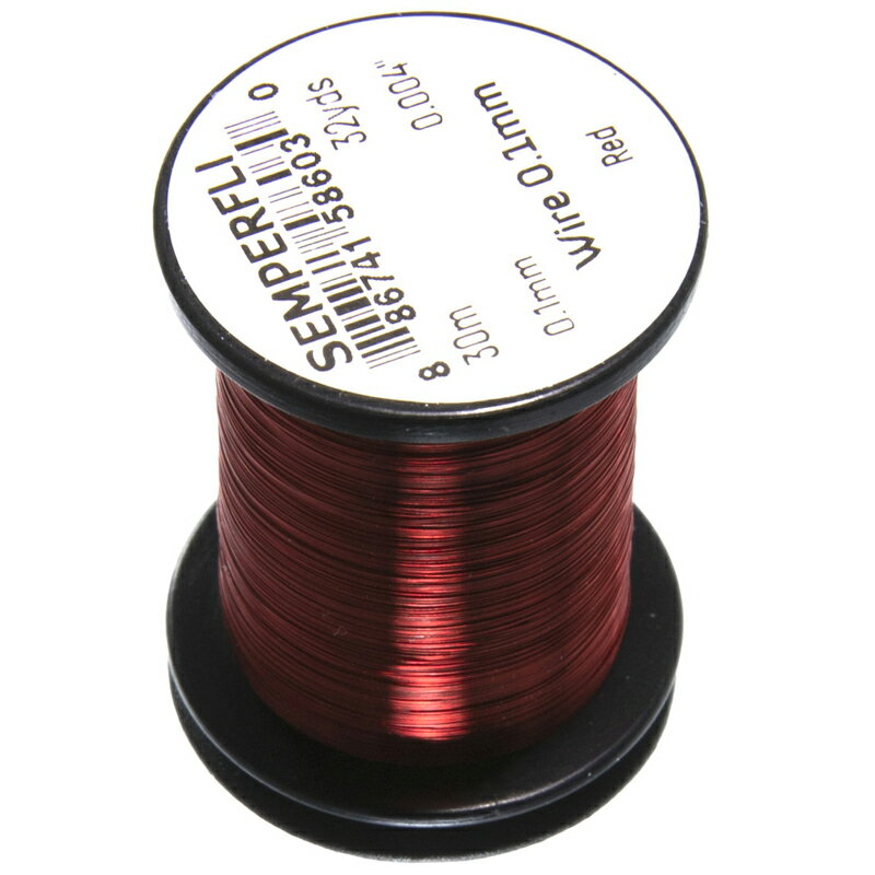 ティムコ(TIEMCO) センパーフライ ワイヤー 0.1mm レッド 67000501009