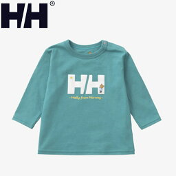 HELLY HANSEN(ヘリーハンセン) ベビーロングスリーブ HH ヘリーベアティー 80cm オーロラグリーン(AG) HB32394