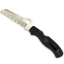 Spyderco(スパイダルコ) アトランティックソルト 波刃 H2鋼材 サビにくいナイフ ブラック C89SBK(4)