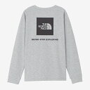 THE NORTH FACE(ザ・ノース・フェイス) ロングスリーブバックスクエアロゴティー ウィメンズ M ミックスグレー(Z) NTW32442