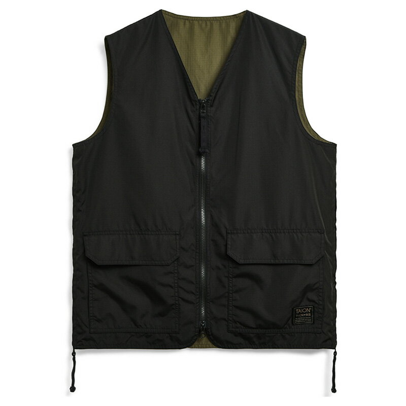 タイオン(TAION) ノンダウンミリタリーリバーシブルVネックベスト TAION-R001ZNDML-1 全2色