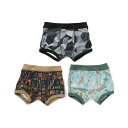 Ampersand(アンパサンド) Kid's ボクサーパンツ 3枚セット キッズ 100 ブラック L351144