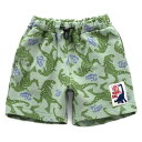 F.O.KIDS(エフ・オー・キッズ) Kid's DINO総柄 カットパンツ キッズ 120 カーキ R322034(4)