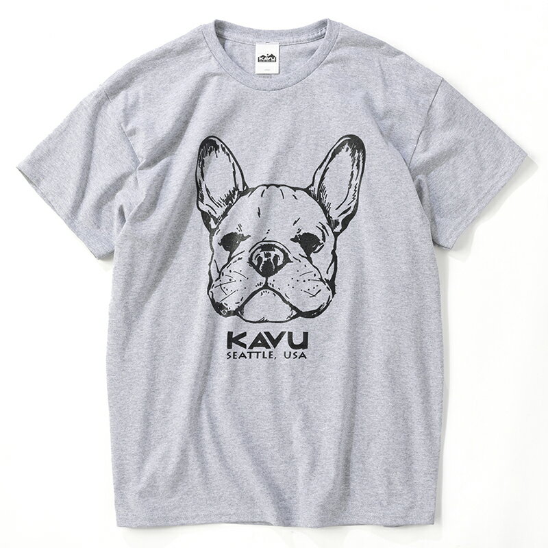 KAVU カブー 【24春夏】Dog Tee ドッグ Tee L スポーツグレー 19822052033007