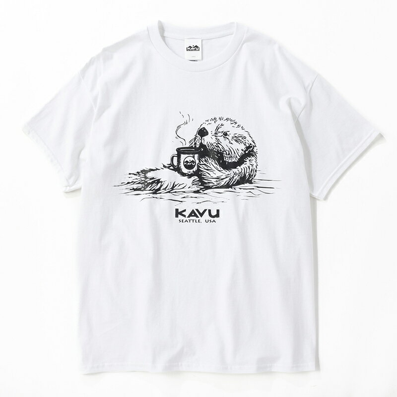 KAVU(カブー) 【24春夏】Sea Otter Tee(シーオッター Tee) M ホワイト 19822058010005 1