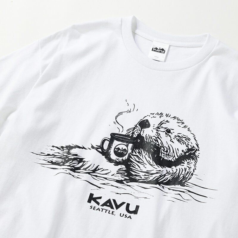 KAVU(カブー) 【24春夏】Sea Otter Tee(シーオッター Tee) M ホワイト 19822058010005 3