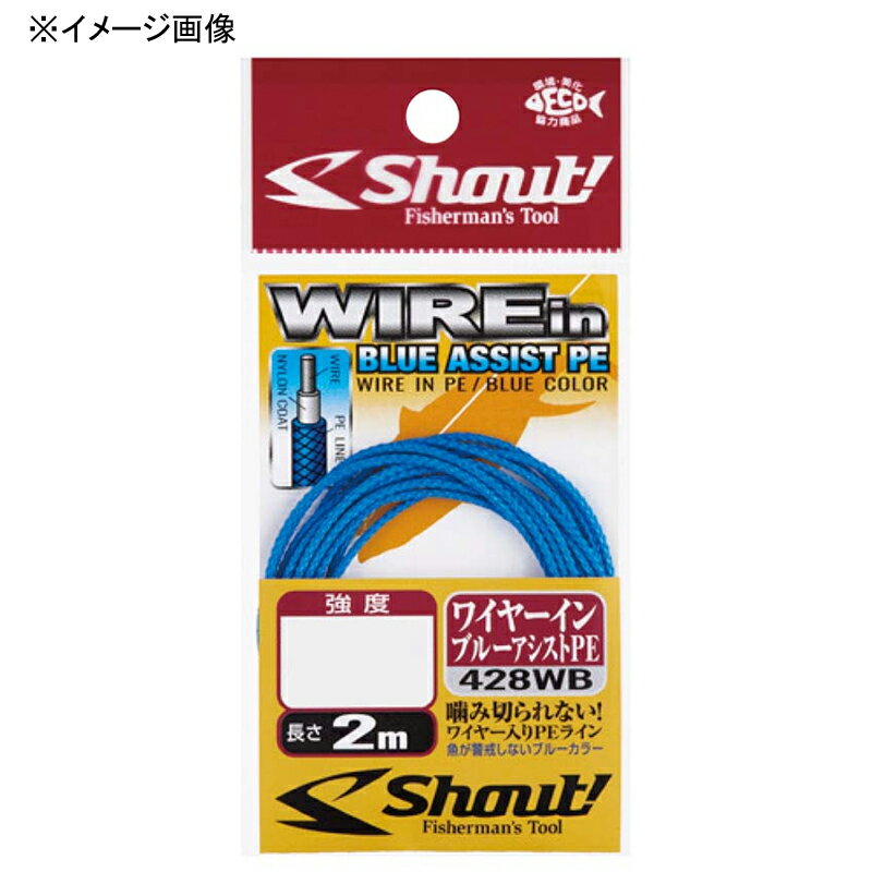 【12/5迄 最大2,000円OFF】 シャウト(Shout!) ワイヤーイン ブルーアシストPE 2m 100LB 428WB