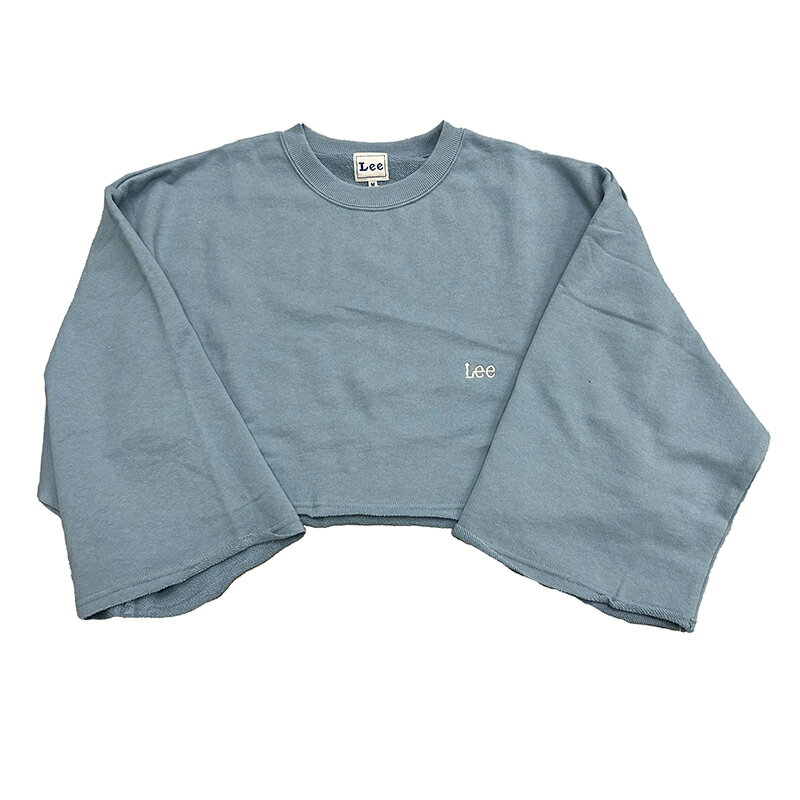 Lee(꡼) Women's CROPPED SWEAT  M BLUEGRAY LT7179-147