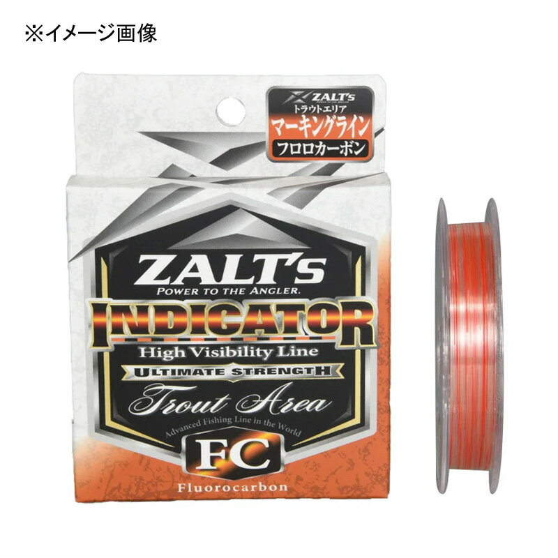 【5/1は最大2,000円OFF&全品P2】 ラインシステム ZALT's INDICATOR トラウトエリア FC 100m 0.6号/2.5lb クリア+オレンジマーキング Z5125L