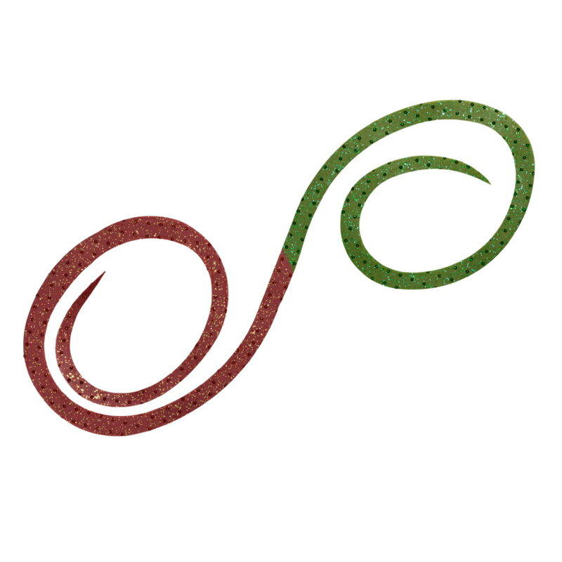 ダイワ(Daiwa) 紅牙シリコンネクタイ 3D やり過ぎカーリー 500mm チョコラメ+海藻グリーン 07462030