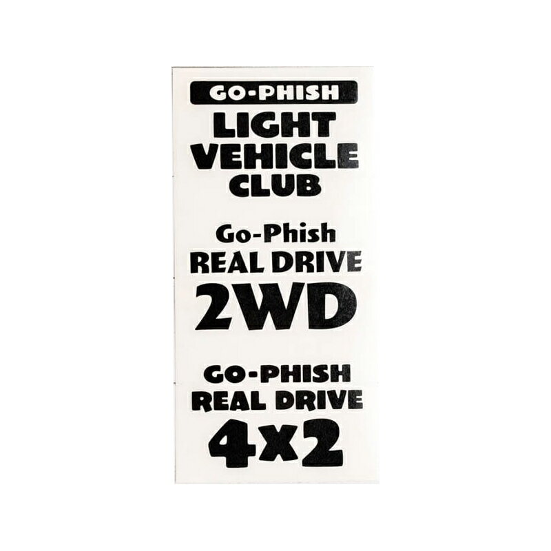 【12/1 最大2,000円OFFクーポン&全品P2】 Go-Phish(ゴーフィッシュ) 2WDステッカー 全2色
