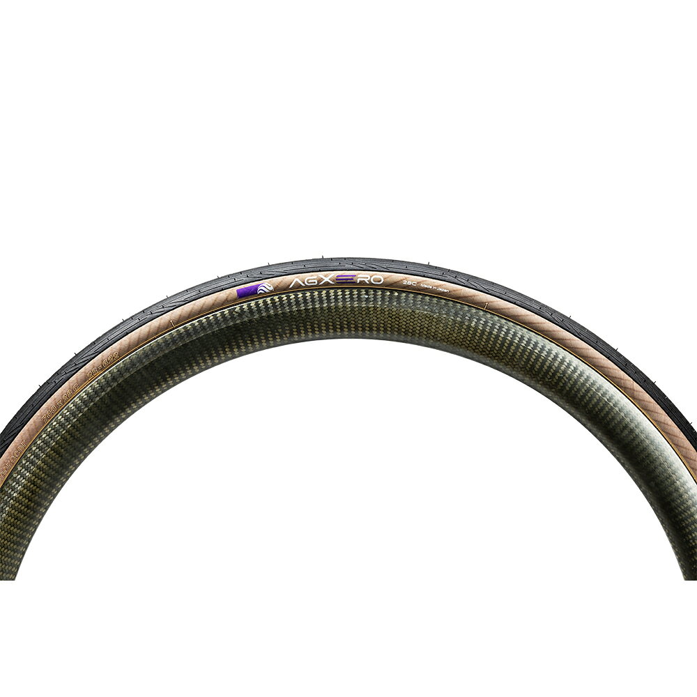 ナチュラム 楽天市場支店のパナレーサー(Panaracer) AGXERO タイヤ 700×25c 黒/アンバー(AX)(ETRTO:25-622) F725-AGX-AX｜アングル2