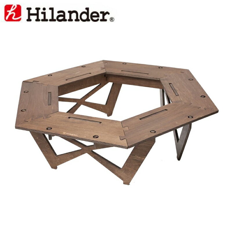 Hilander（ハイランダー）『プライウッドヘキサゴンテーブル 』