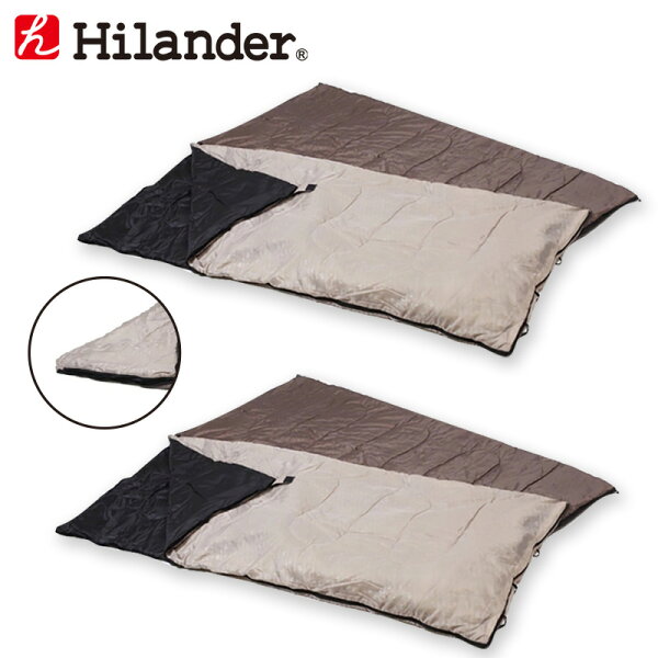 Hilander(ハイランダー)2in1洗える3シーズンシュラフ(5℃&15℃対応) お買い得2点セット UK-7