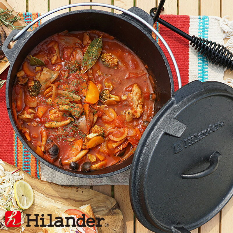 Hilander(ハイランダー) ダッチオーブン 10インチ スターターセット(本体+リフター+収納袋) 3点セット HCA0320通販格安セール情報 楽天 通販