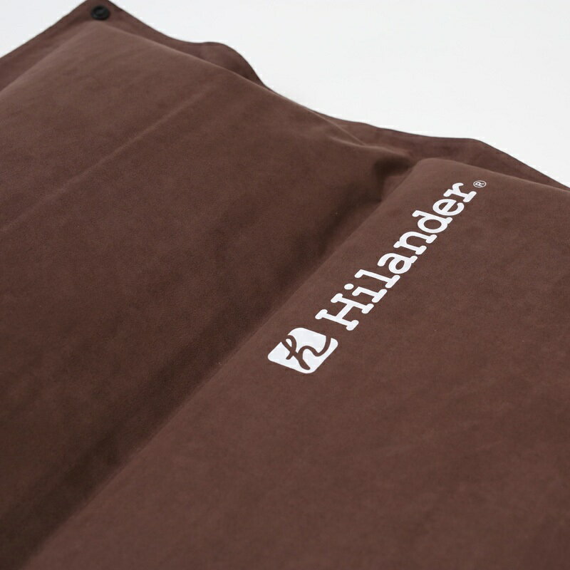 Hilander(ハイランダー) スエードインフレーターマット(枕付きタイプ) 5.0cm【お得な3点セット】 シングル ブラウン UK-2通販格安セール情報 楽天 通販