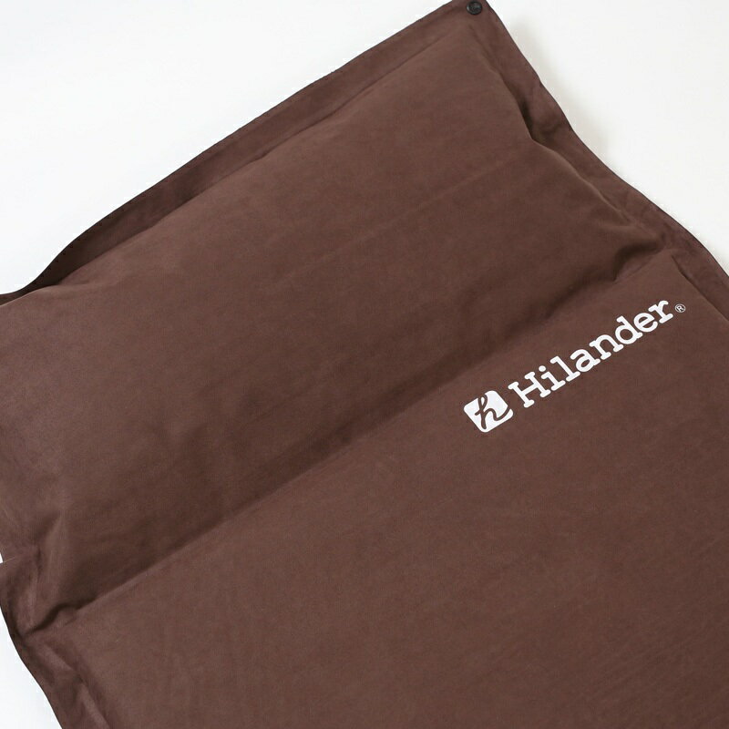 Hilander(ハイランダー) スエードインフレーターマット(枕付きタイプ)5.0cm+冷感シーツ(Q-MAX0.445) シングル ブラウン UK-2UK-21通販格安セール情報 楽天 通販
