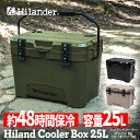 Hilander(ハイランダー) ハイランドクーラーボックス 25L クーラーBOX ハード カーキグリーン HCT-033