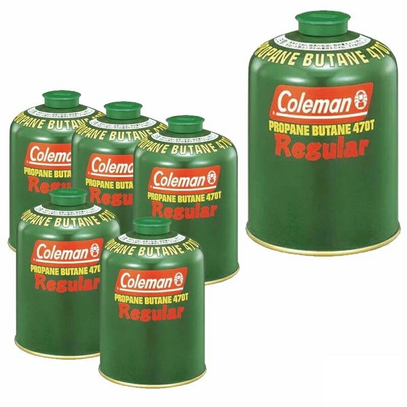 楽天ナチュラム 楽天市場支店Coleman（コールマン） 純正LPガス燃料[Tタイプ]470g【お得な6点セット】 5103A470T