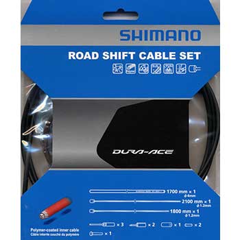 シマノ(SHIMANO/サイクル) DuraAce9000用ポリマーコート シフトケーブルセット ブラック Y63Z98910