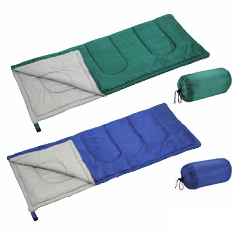 キャプテンスタッグ(CAPTAIN STAG) プレーリー 封筒型シュラフ600×各色1【お得な2点セット】 グリーン&ブルー M-3448+M-3449