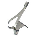 MKS(三ヶ島製作所) TOE CLIP STEEL トークリップ 鉄 サイズ:L メッキ TOE CLIP STEEL