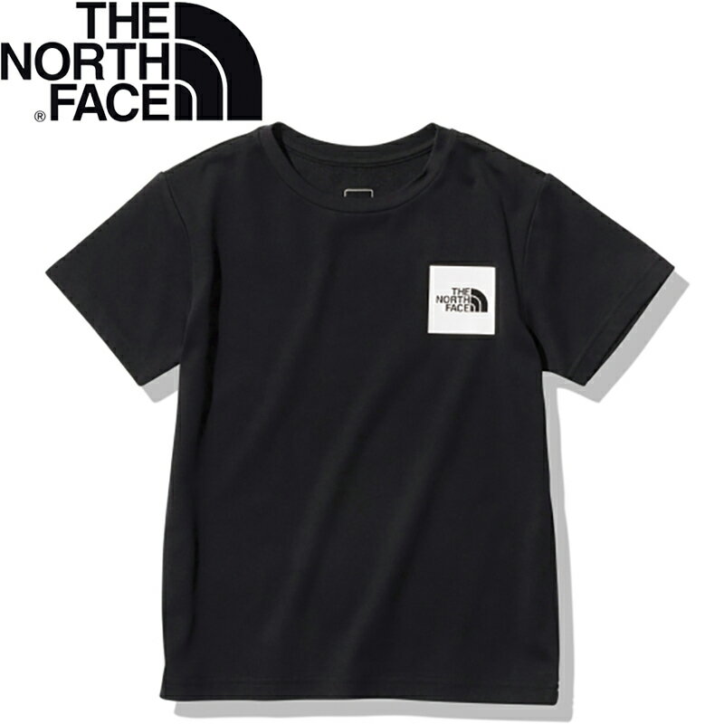 THE NORTH FACE(ザ・ノース・フェイス) 【24春夏】ショートスリーブ スモールスクエアロゴティー キッズ 110cm ブラック(K) NTJ32358